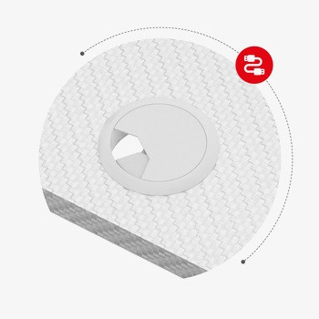 Biurko gamingowe Huzaro Hero 8.2 White - zdjęcie 7