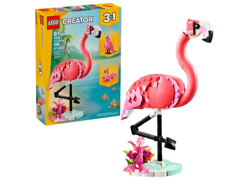 LEGO CREATOR 31170 Dzikie zwierzęta: różowy flaming - zdjęcie 1