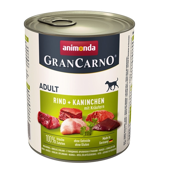 ANIMONDA Grancarno Adult MIX SMAKÓW - mokra karma dla psa - 12x800g - zdjęcie 2