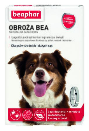 Beaphar obroża ochronna na Kleszcze Pchły dla psa rozm. M/L - zdjęcie 1