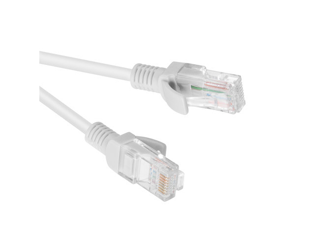 Lanberg Patchcord RJ45, kat. 5e, UTP, 15m, szary - zdjęcie 1