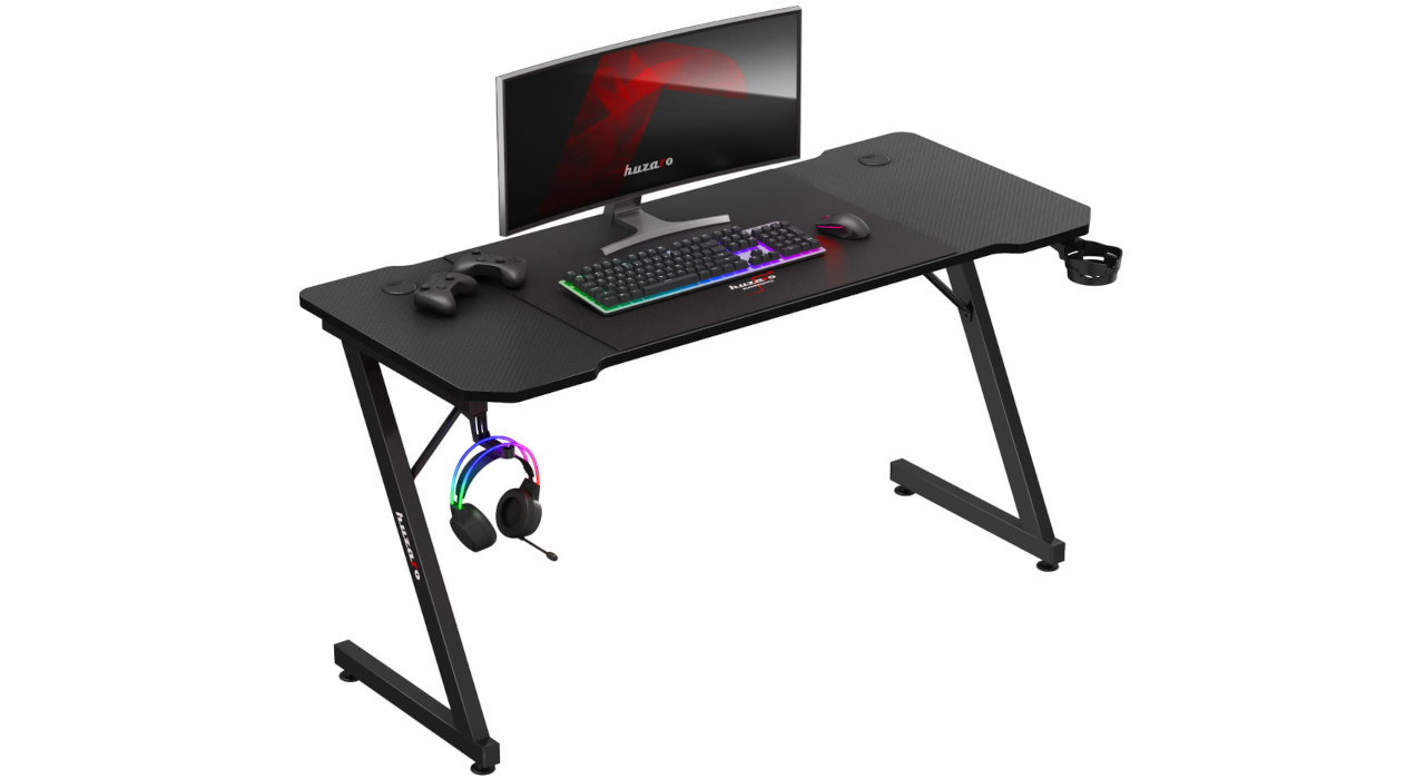 Biurko gamingowe Huzaro Hero 3.3 Black - zdjęcie 3