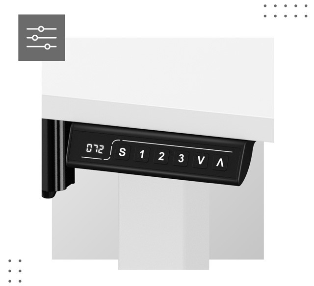 Biurko elektryczne MA-Leader 7.0 White - zdjęcie 3