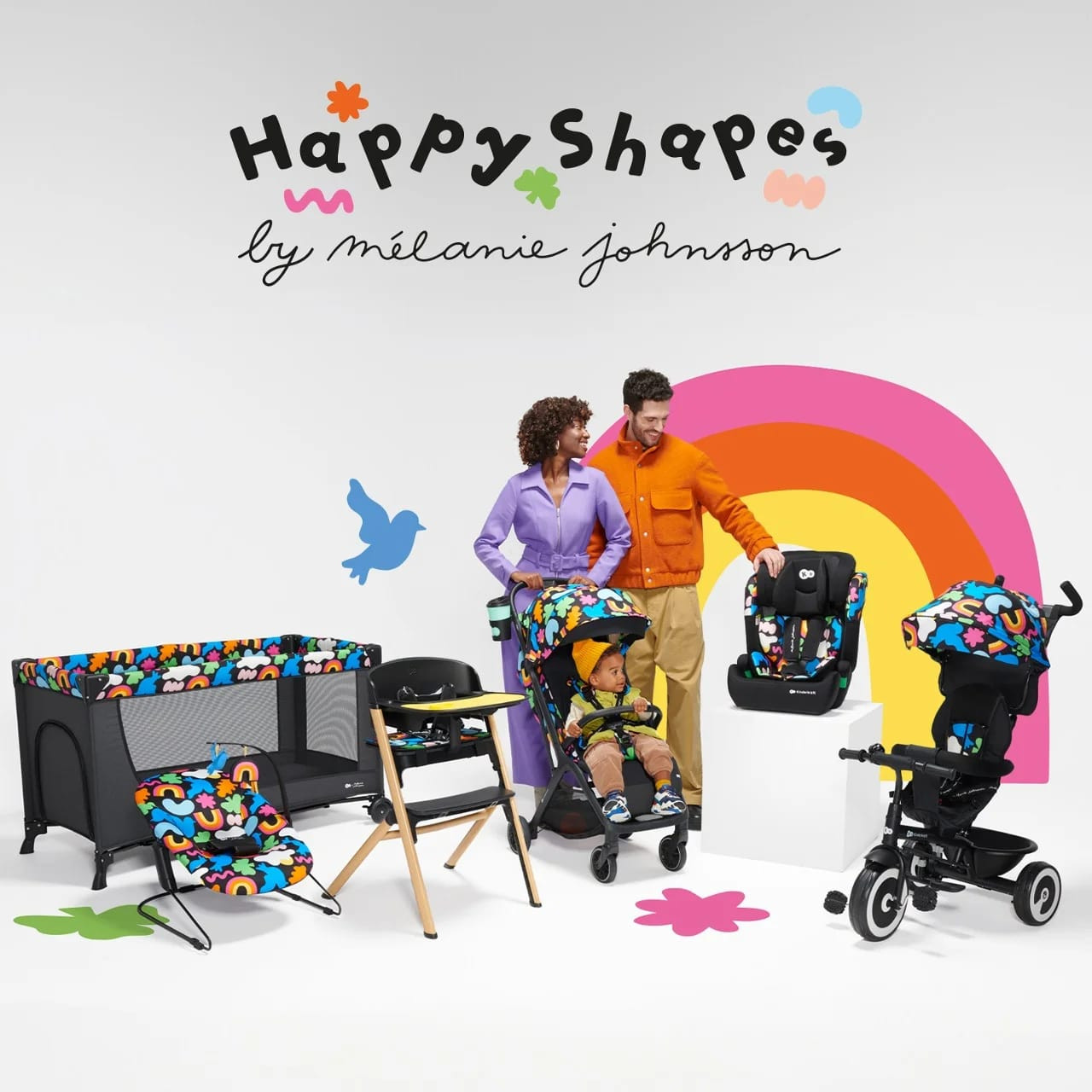 Kinderkraft fotelik COMFORT UP i-Size 9-36kg Happy - zdjęcie 2