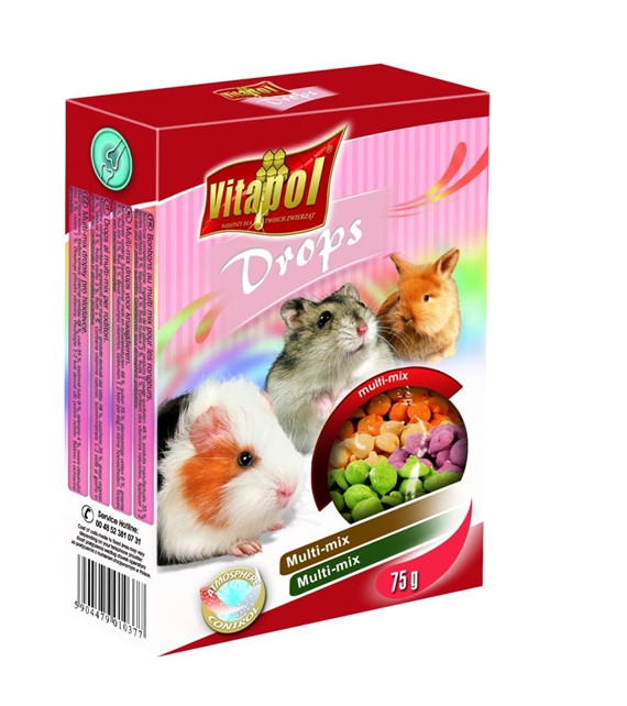 VITAPOL Dropsy mix dla gryzoni 75g - zdjęcie 1