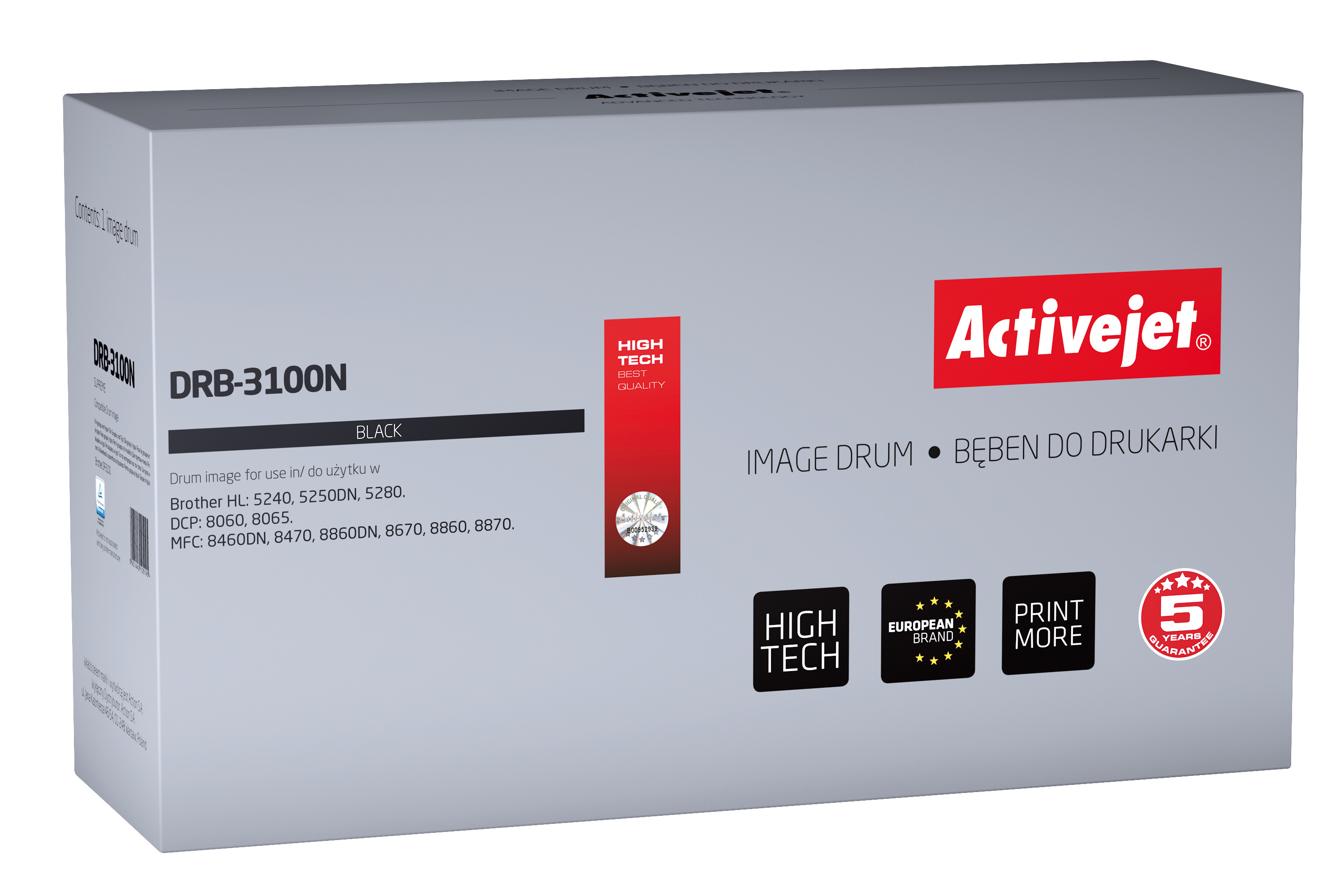 Activejet DRB-3100N Bęben do drukarki Brother, Zamiennik Brother DR-3100; Supreme; 25000 stron; czarny. - zdjęcie 1
