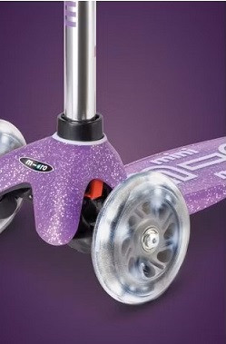 Hulajnoga Mini Micro Deluxe Fairy Glitter LED Purple - zdjęcie 2