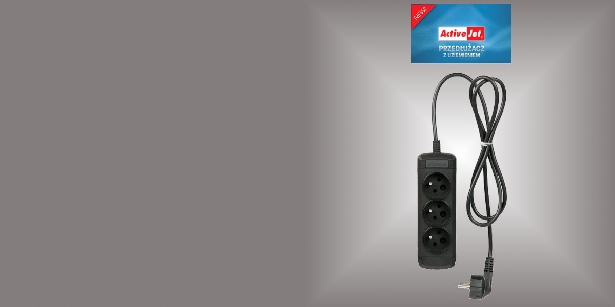 ActiveJet LISTWA COMBO 3Gn 1,5m IEC PRZEDŁUŻACZ - zdjęcie 2