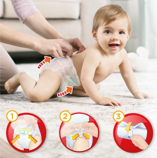 PAMPERS Pieluchomajtki XL Rozm 6, 15+kg,84szt - zdjęcie 3