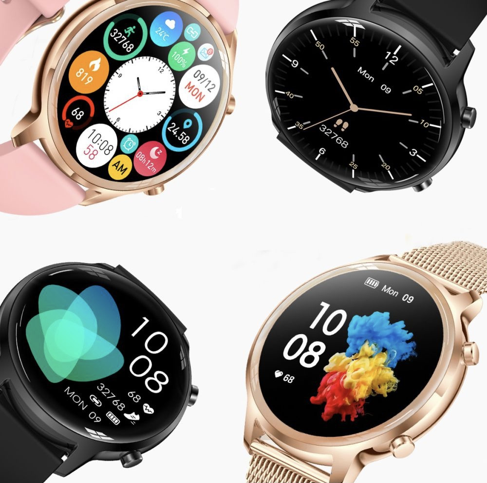 Smartwatch damski Manta Kelly złoty stalowy - zdjęcie 8