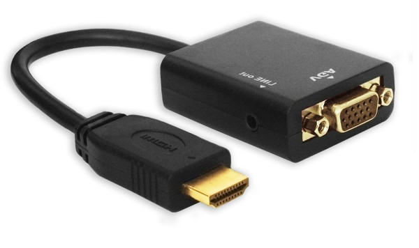 Adapter Video Savio CL-23 HDMI - VGA M-F - zdjęcie 1