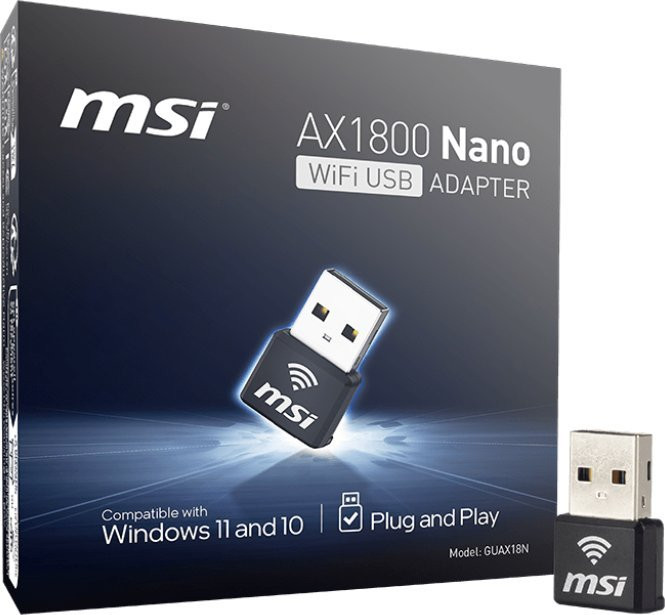 Karta sieciowa MSI 302-8ZE30XE-000 NANO. Wifi 6 - zdjęcie 3
