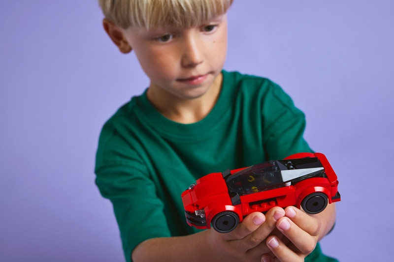 LEGO CITY 60448 Czerwony samochód sportowy - zdjęcie 3
