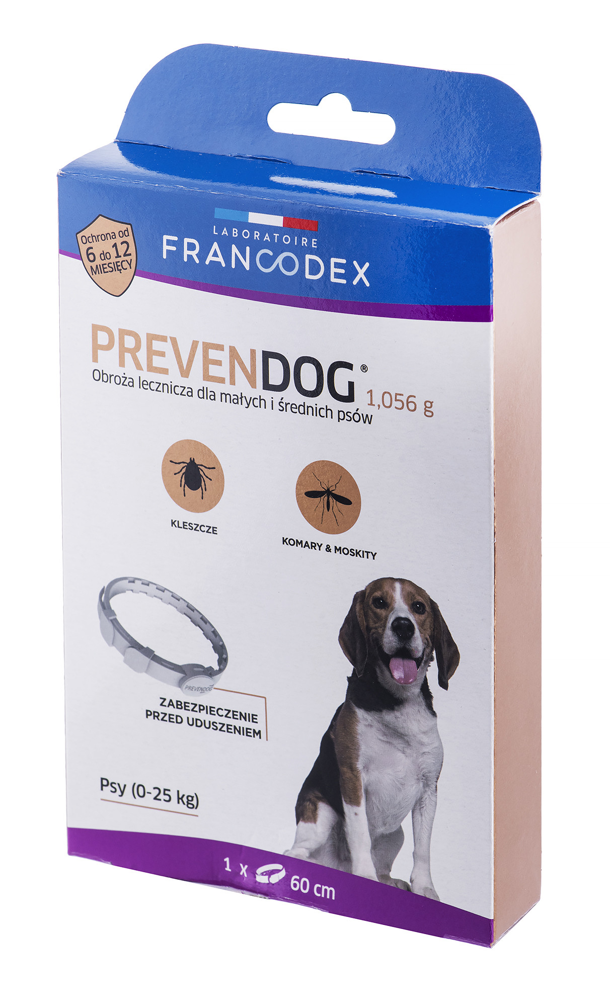 FRANCODEX PrevenDog - obroża przeciw kleszczom - 60 cm - zdjęcie 1