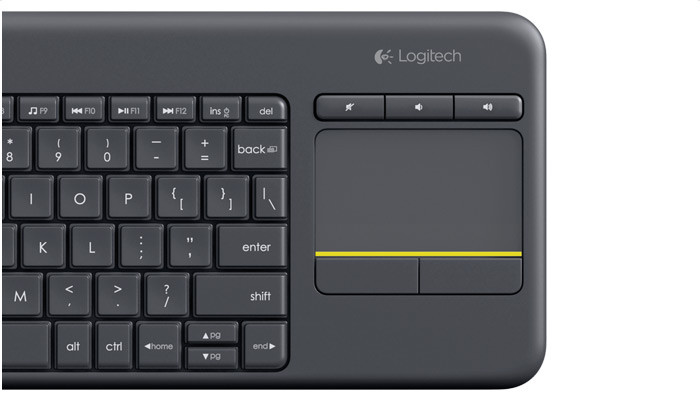 Klawiatura Logitech K400 plus bezprzewodowa, czarna - zdjęcie 4