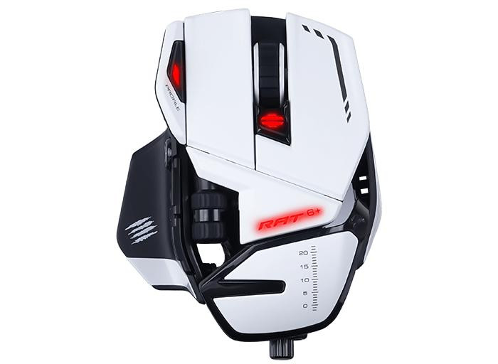 Mysz przewodowa Mad Catz R.A.T. 6+ White (MR04DCINWH000-0) - zdjęcie 1
