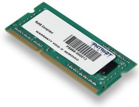 Pamięć PATRIOT DDR3 4GB 1600MHZ SIGNATURE SODIMM CL11 - zdjęcie 1