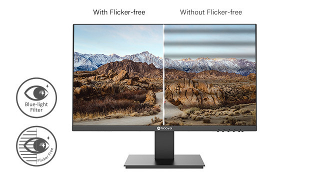 AG NEOVO MONITOR LED LA-2202 BEZ MIGOTANIA, HDMI,DP,VGA - zdjęcie 4