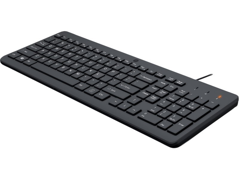 Klawiatura HP 150 Wired Keyboard przewodowa czarna 664R5AA - zdjęcie 1