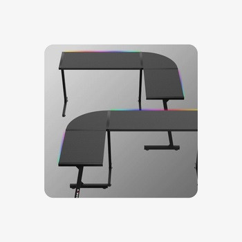 Biurko gamingowe Huzaro Hero 6.0 Black RGB - zdjęcie 3