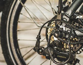 JOBOBIKE Sam - Składany Rower Elektryczny Miejski Dla Seniora 250W Szary - zdjęcie 10