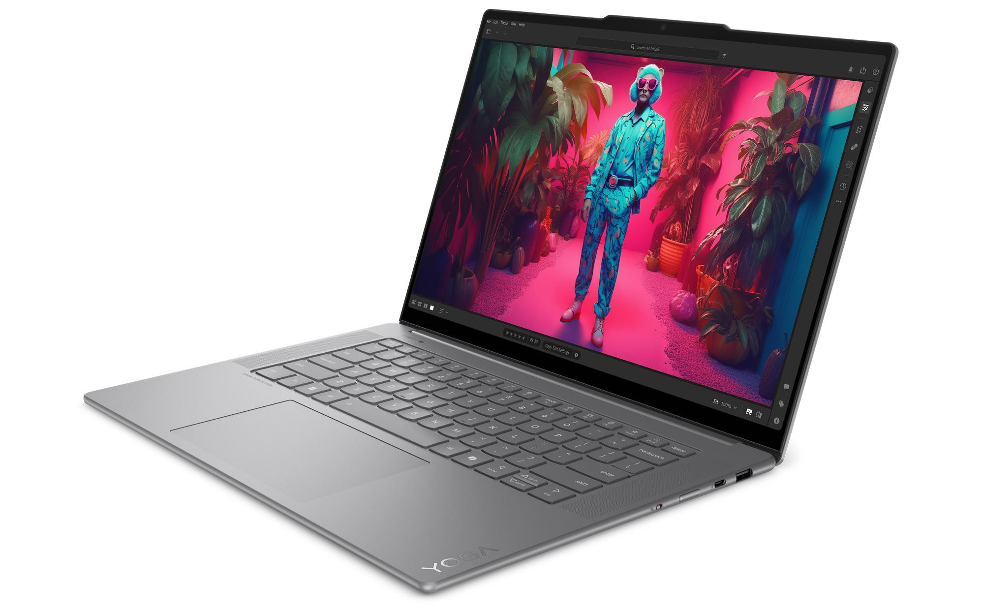 Lenovo Yoga Slim 7 15ILL9 Ultra 7 258V 15.3" 2.8K IPS 500nits 120Hz Glossy 32GB LPDDR5x-8533 SSD512 Intel Arc Graphics W11Pro Luna Grey - zdjęcie 4