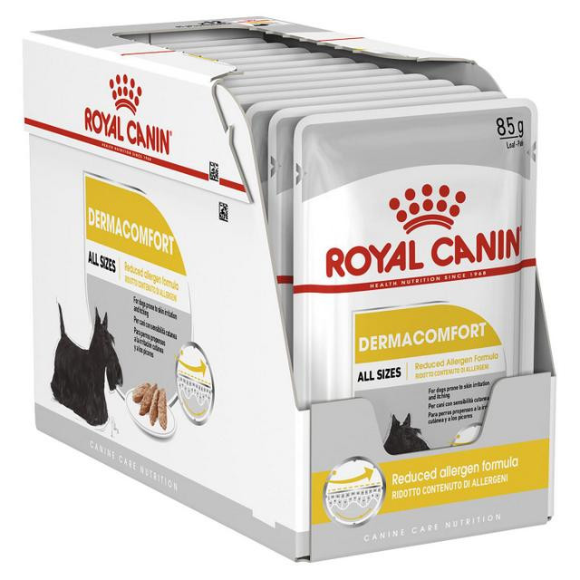ROYAL CANIN CCN DERMACOMFORT LOAF mokra karma dla psa dorosłego - 12x85g - zdjęcie 1