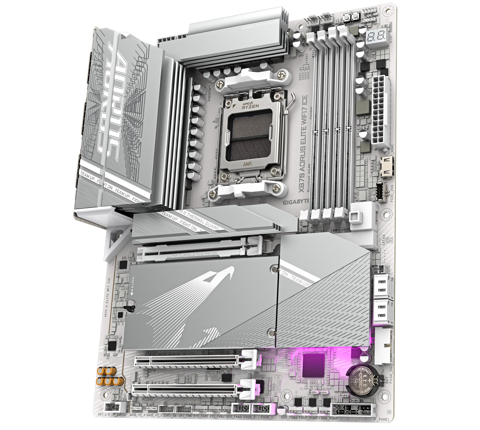 Płyta główna Gigabyte X870 AORUS ELITE WF7 ICE - zdjęcie 2