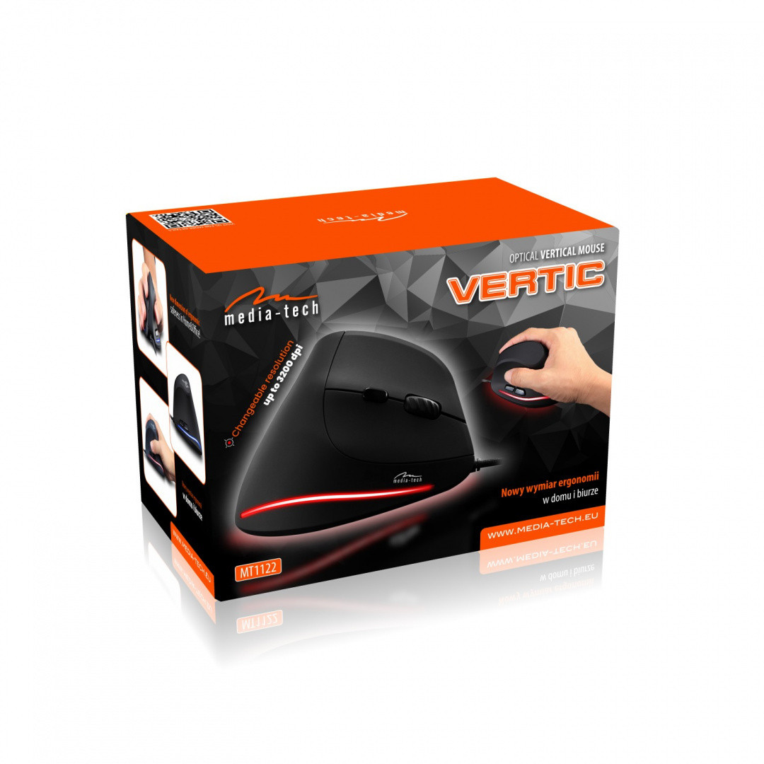 MEDIA-TECH MYSZ PIONOWA OPTYCZNA VERTIC MT1122 - zdjęcie 4