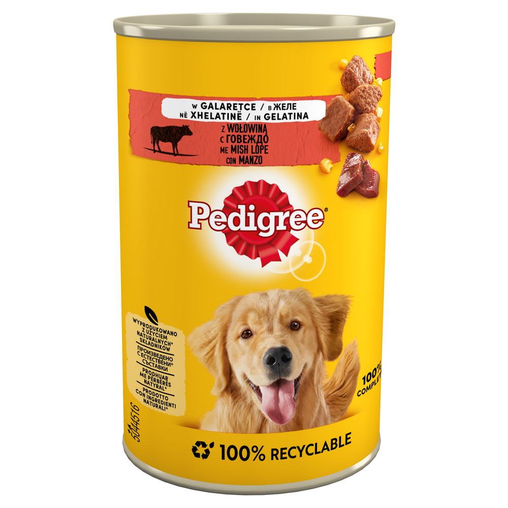 PEDIGREE Adult Wołowina w galaretce - mokra karma dla psa - 400 g - zdjęcie 1