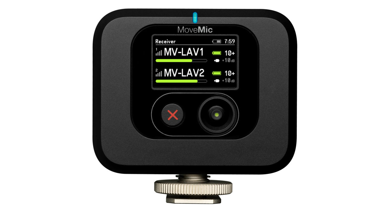 Shure MV-R-Z6 - Odbiornik nakamerowy MoveMic na zimną stopkę - zdjęcie 1