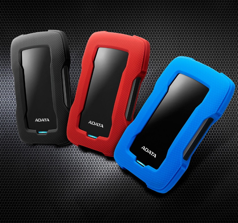 Dysk zewnętrzny HDD ADATA HD330 AHD330-1TU31-CBL (1TB; 2.5"; USB 3.2; niebieski) - zdjęcie 2