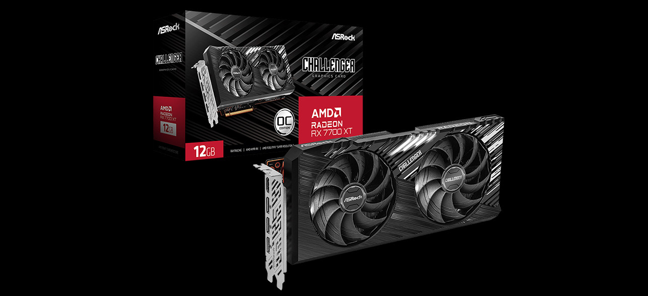 Karta graficzna ASRock Radeon RX 7700 XT Challenger 12GB OC - zdjęcie 1