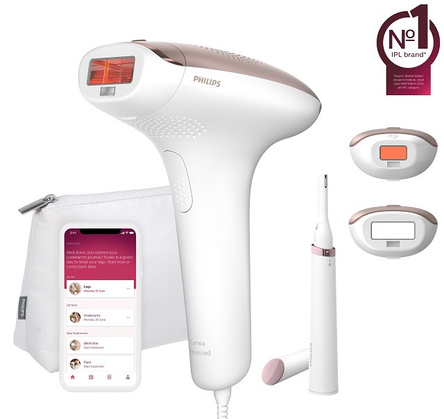 Depilator PHILIPS Lumea Advanced IPL BRI921/00 + Trymer Wbudowany filtr UV - zdjęcie 1