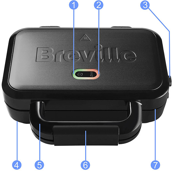 Opiekacz do kanapek Breville VST082X - zdjęcie 2