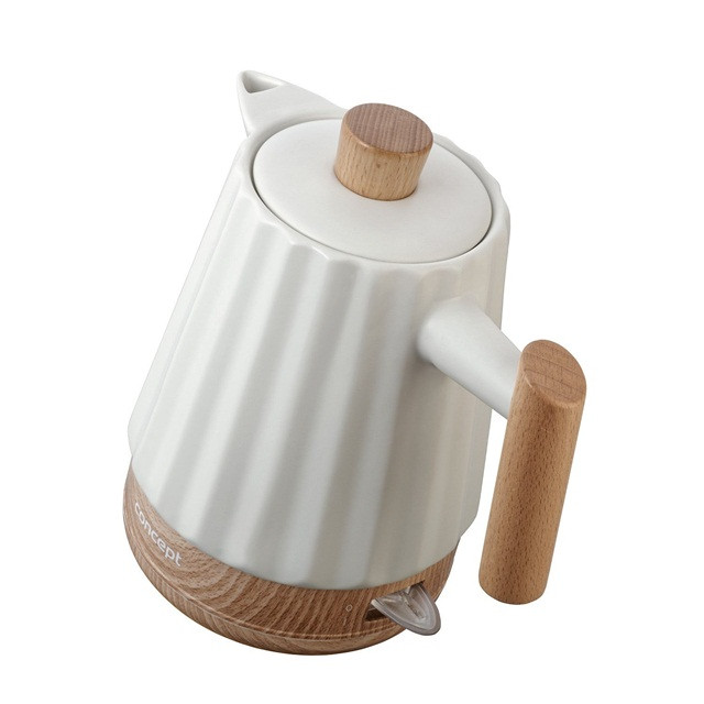 Czajnik elektryczny ceramiczny RK0090 CONCEPT biały - zdjęcie 3