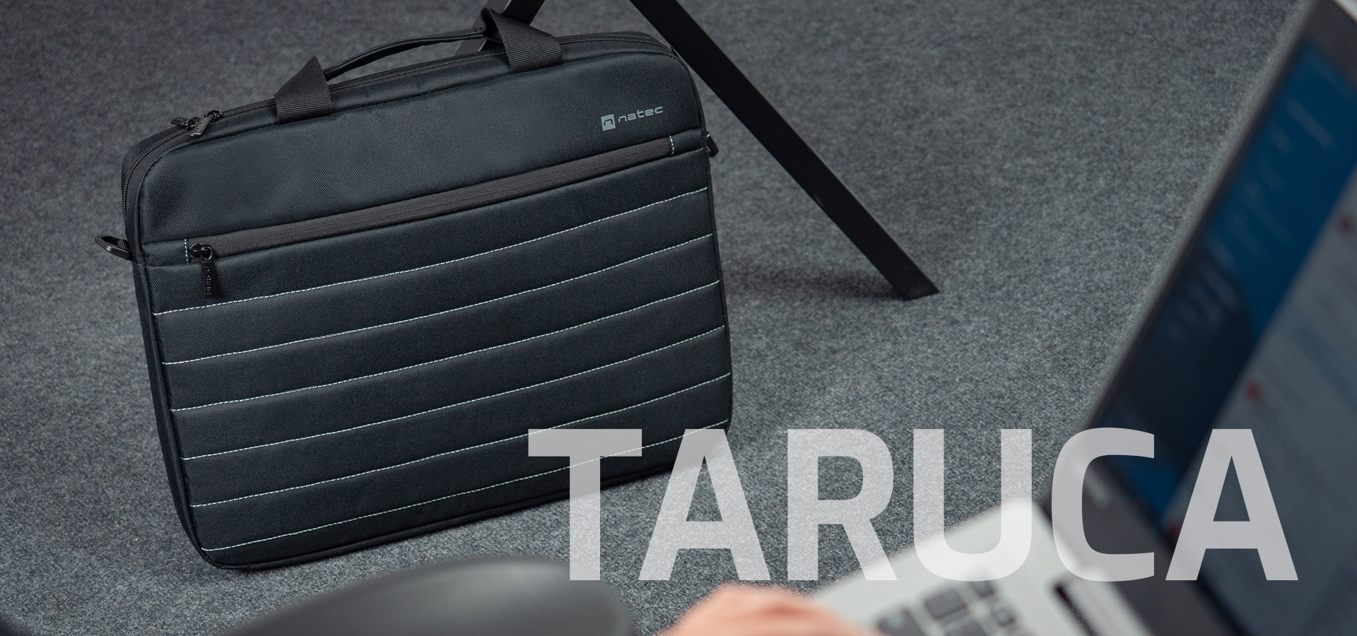 NATEC TORBA DO LAPTOPA TARUCA 15.6" CZARNA - zdjęcie 6