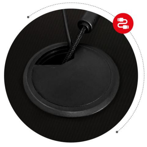 Biurko gamingowe HZ-Hero 5.0 red - zdjęcie 6