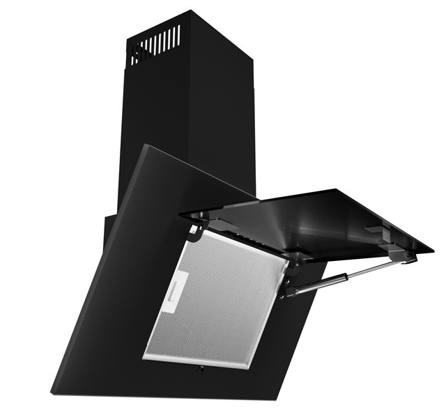 Okap AKPO WK-4 NERO 2.0 60 CZARNY T300 Liniowy LED/Siłownik - zdjęcie 2
