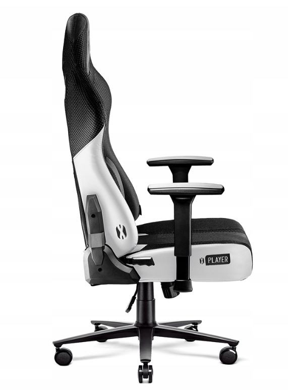 Fotel gamingowy DIABLO X-PLAYER 2.0 normal fotel biało-czarny - zdjęcie 2