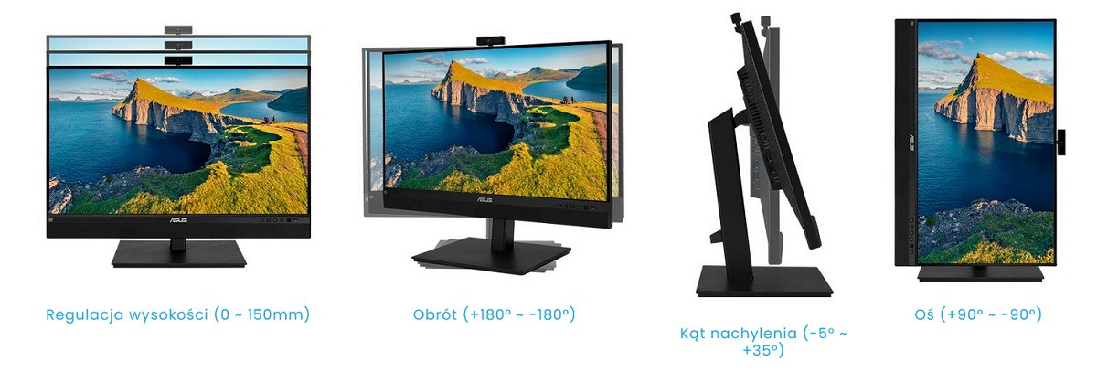 MONITOR ASUS 24" BE24ECSNK - zdjęcie 7