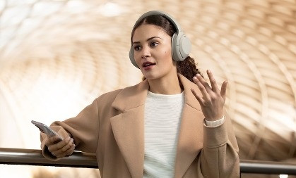 Słuchawki bezprzewodowe Sony WH-1000XM4/S srebrne - zdjęcie 13