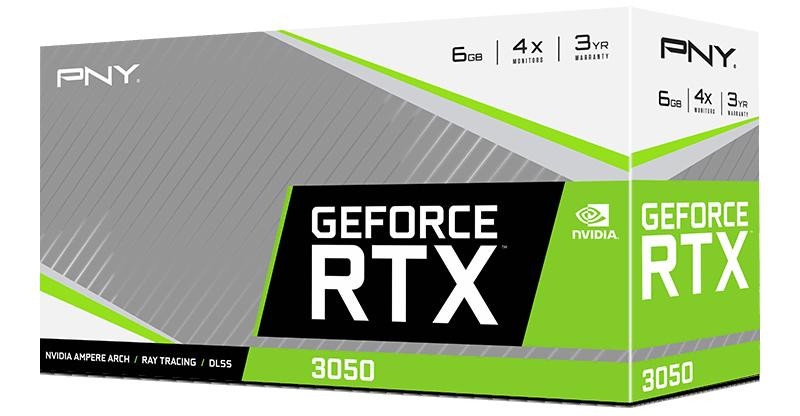 Karta graf. PNY GEFORCE RTX 3050 6GB VERTO Dual Fan - zdjęcie 1