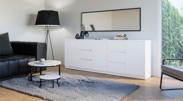 Komoda COSTA 1D3S+2D3S biały - zdjęcie 1