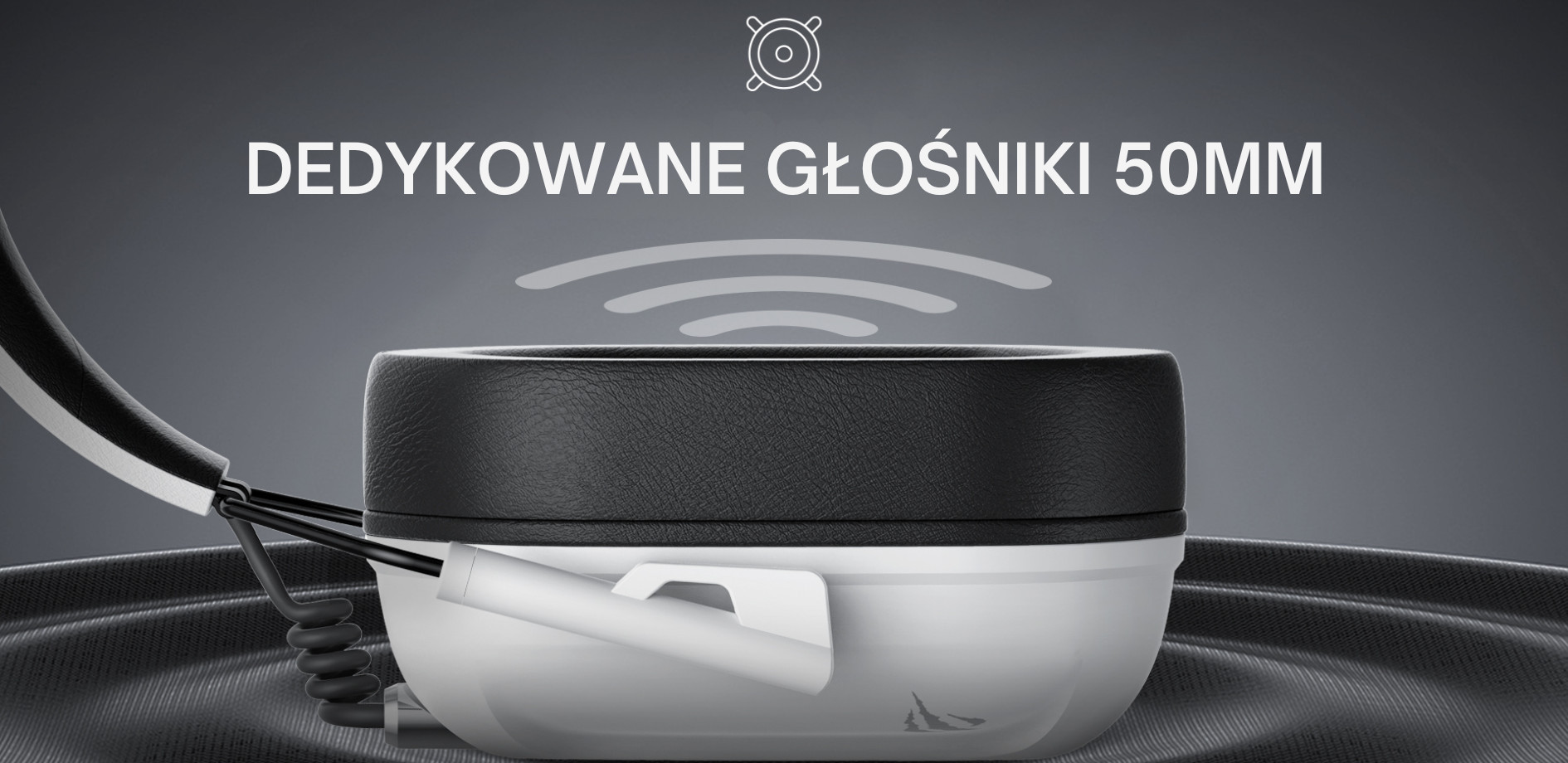 Słuchawki gamingowe Havit H2033d (biały/czarny) - zdjęcie 2