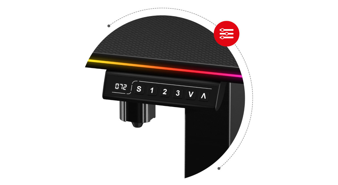 Biurko elektryczne Huzaro Hero 8.2 RGB - zdjęcie 5