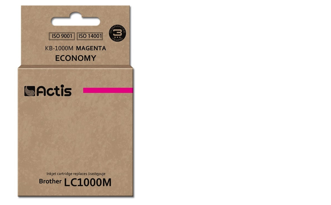 Actis KB-1000M Tusz do drukarki Brother, Zamiennik Brother LC1000M/LC970M; Standard; 36 ml; purpurowy. - zdjęcie 1