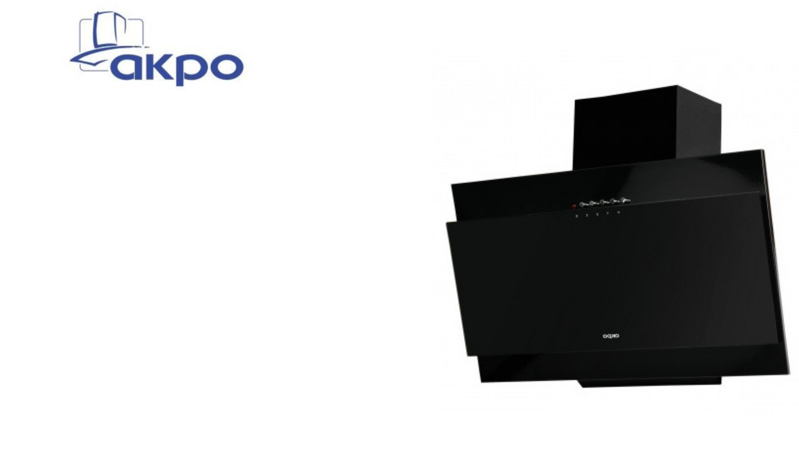 Okap AKPO WK-4 JUNO ECO 60 CZARNY - zdjęcie 1