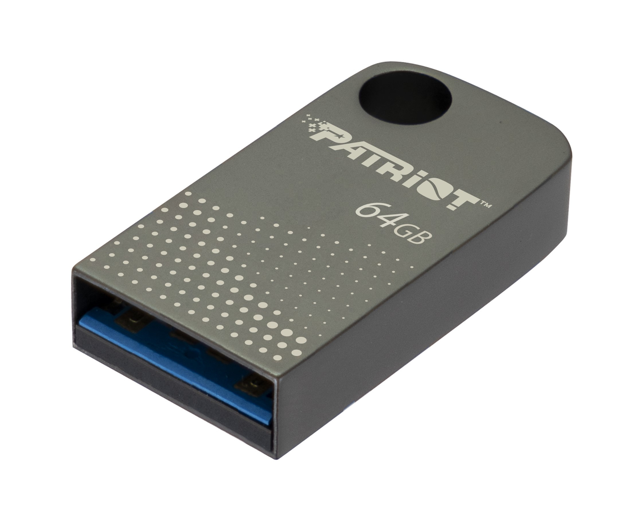 Patriot FLASHDRIVE Tab300 64GB USB 3.2 120MB/s, mini, aluminiowy, srebrny - zdjęcie 1