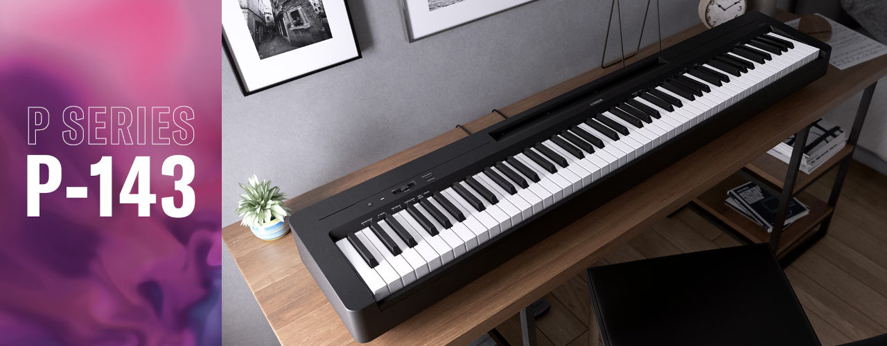 Yamaha P-143B - Kompaktowe pianino cyfrowe - zdjęcie 1